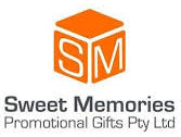 Logo of Sweet Memories Promotional Gifts Pty Ltd with an orange cube and 'SM' letters on a white background.